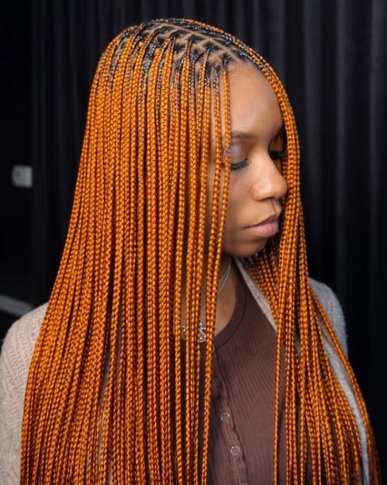 Small Knottless Braids
